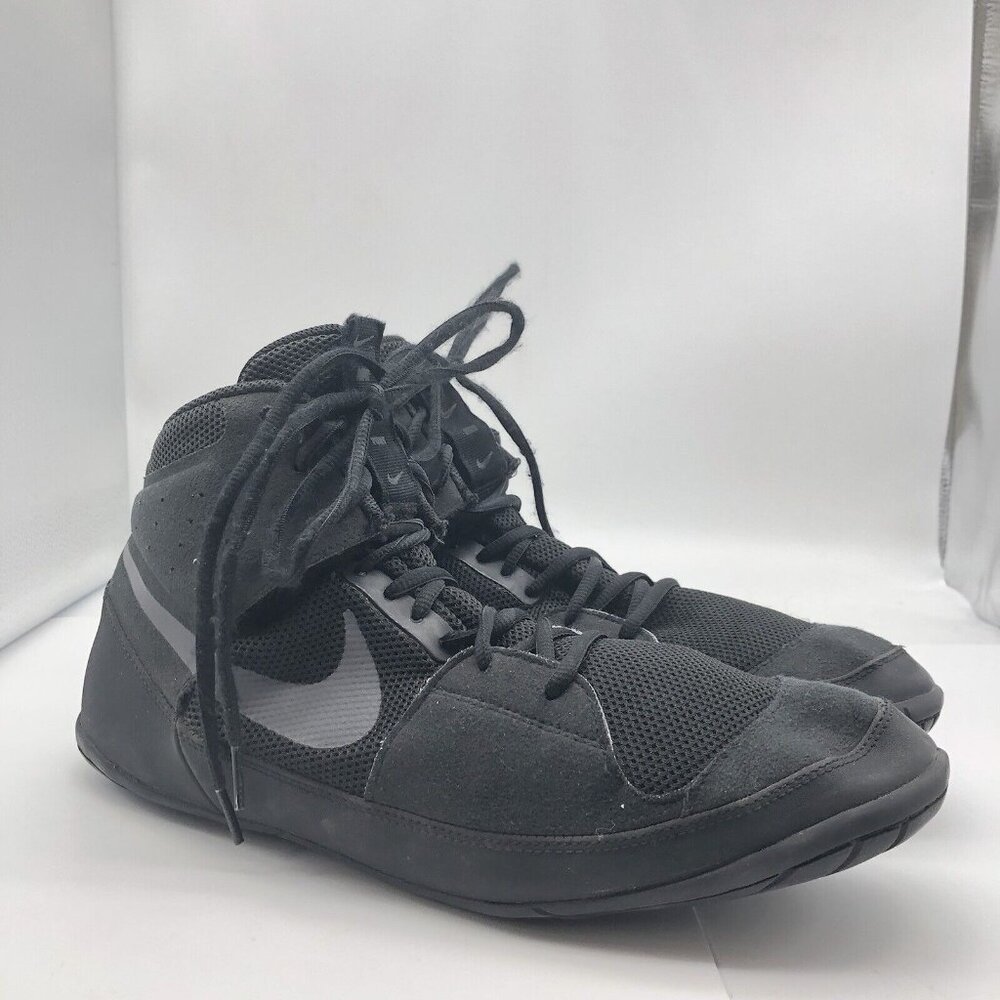 Nike Fury Black Wrestling Shoes Mma Boxing Athletic B… Gem